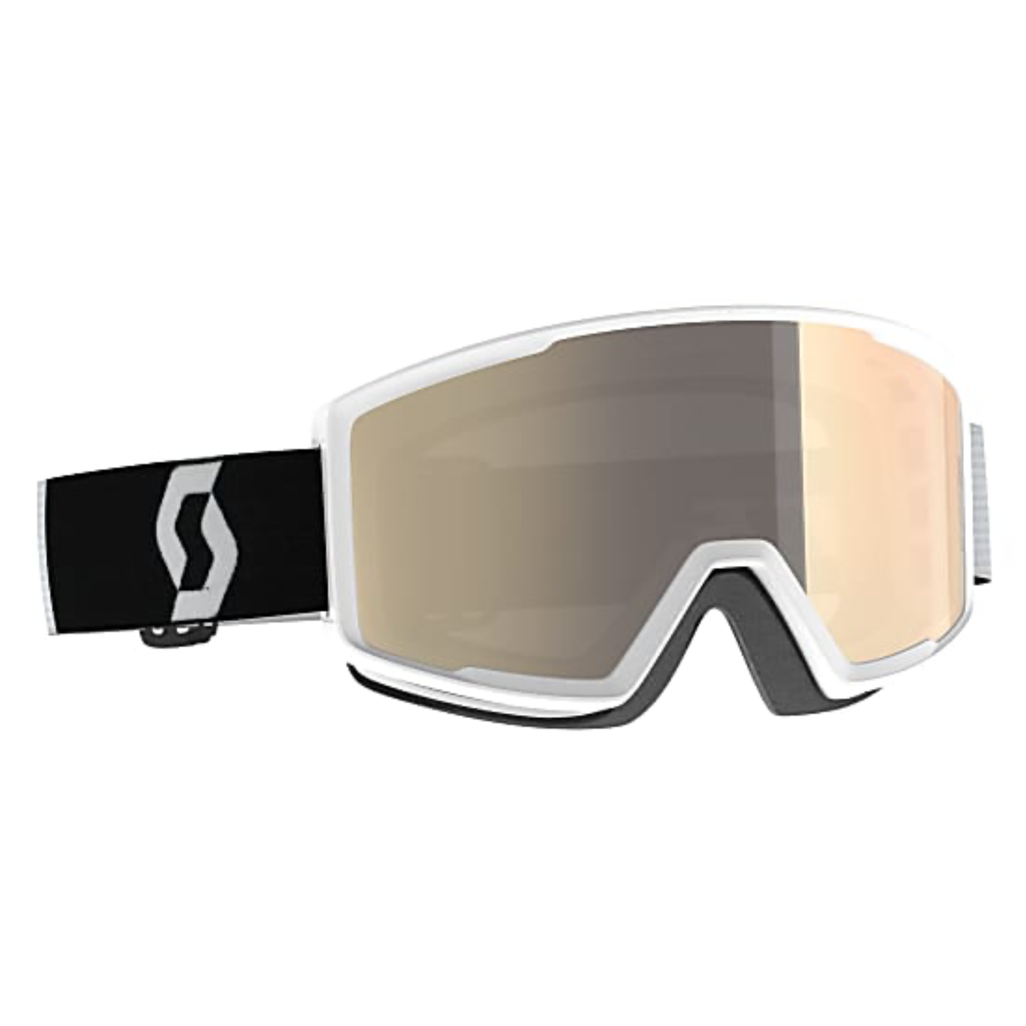 Scott Factor Pro LS - Team White Black / Light Sensitive Bronze Chrome