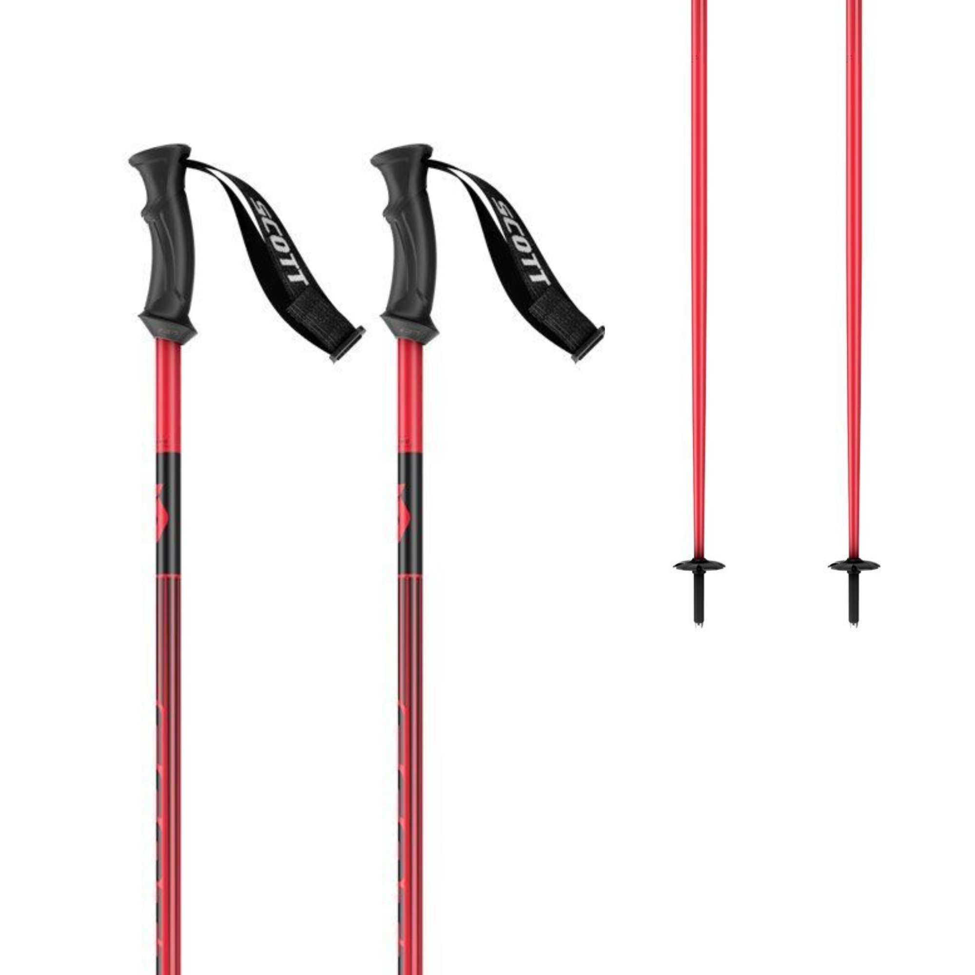 Scott 540 P-Lite Ski Poles - Red