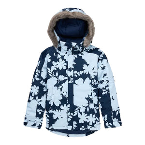 Burton Girls' Bennett Jacket -Ballad Blue Camellia