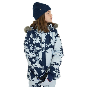 Burton Girls' Bennett Jacket -Ballad Blue Camellia