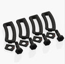Ronix M6 Ronix Shark Tooth Boot Hardware - Set of 4 - Black