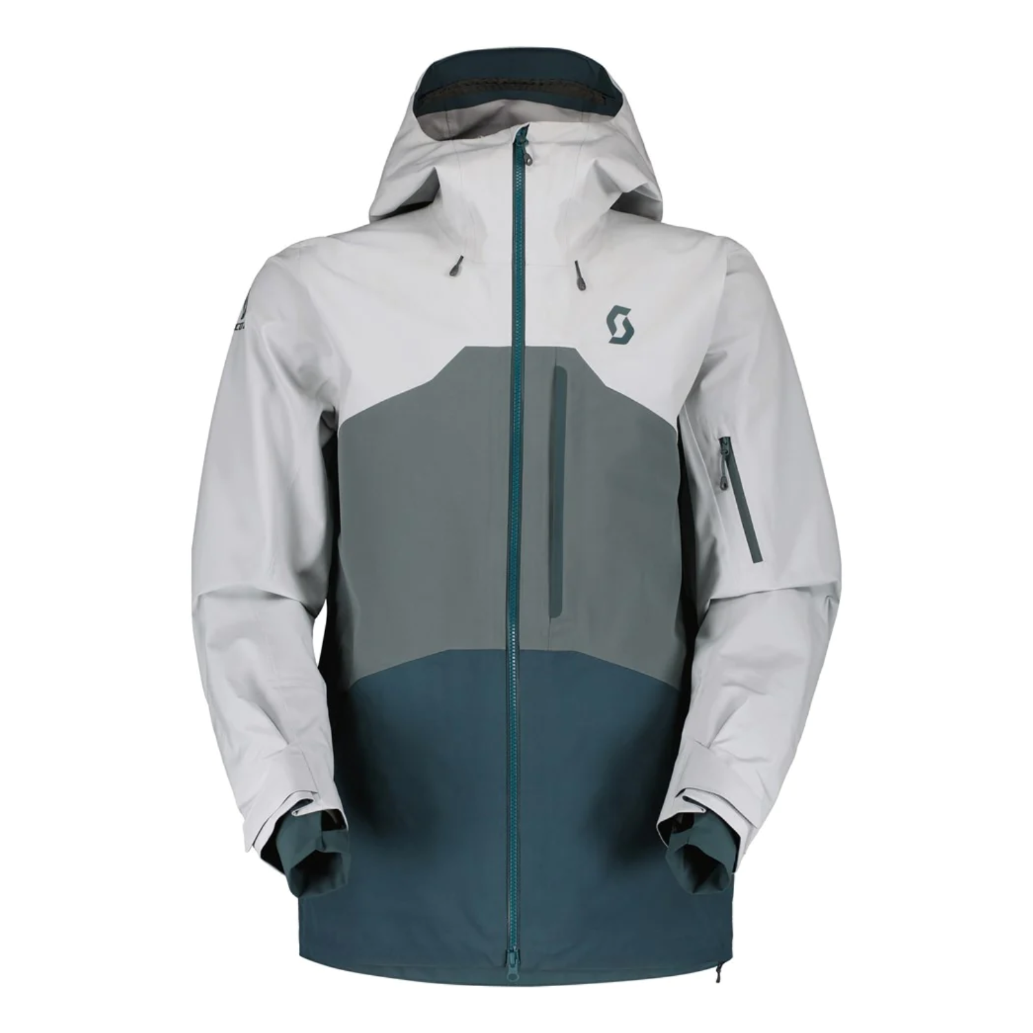 Scott Men's Vertic 3L Jacket - Light Grey / Grey Green