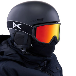 Anon Relapse Jr. Goggle + MFI® Face Mask - Black / Red Solex