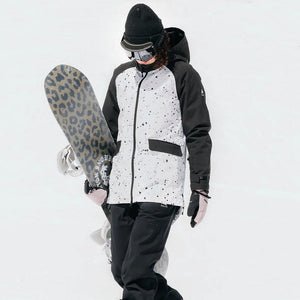 Burton Women's Lalik Jacket - Stout White Spatter / True Black