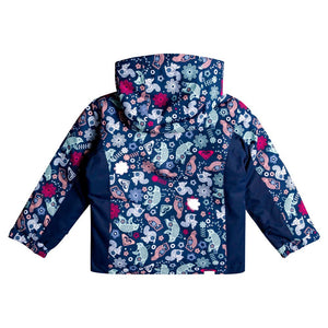 Roxy Girl's Snowy Tale Jacket - Medieval Blue Neo