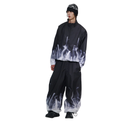 BSR Allover Flame Print Super Wide Pants