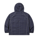 Reflective Piped Curve Panel Hood Jacket