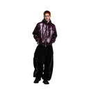 BSR Letter Super Wide Joggers Pants