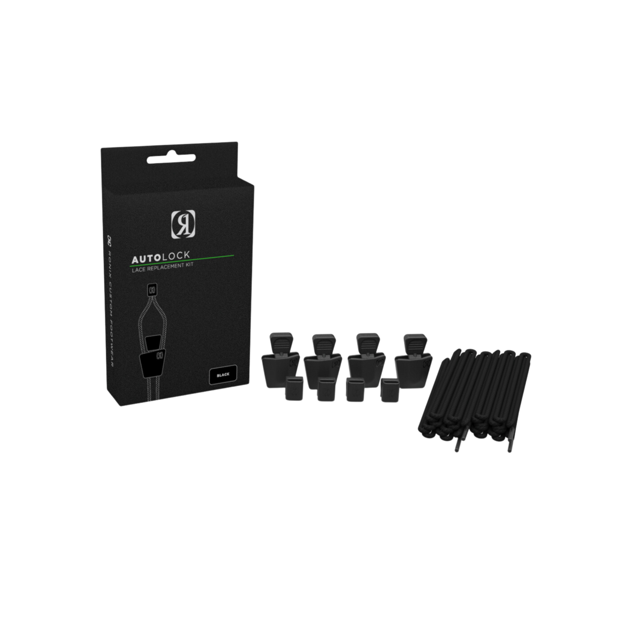 Ronix Ronix AutoLock Kit - Black (set of 4 Laces and AutoLocks)