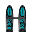KD Junior Vapor Combo Skis - Teal