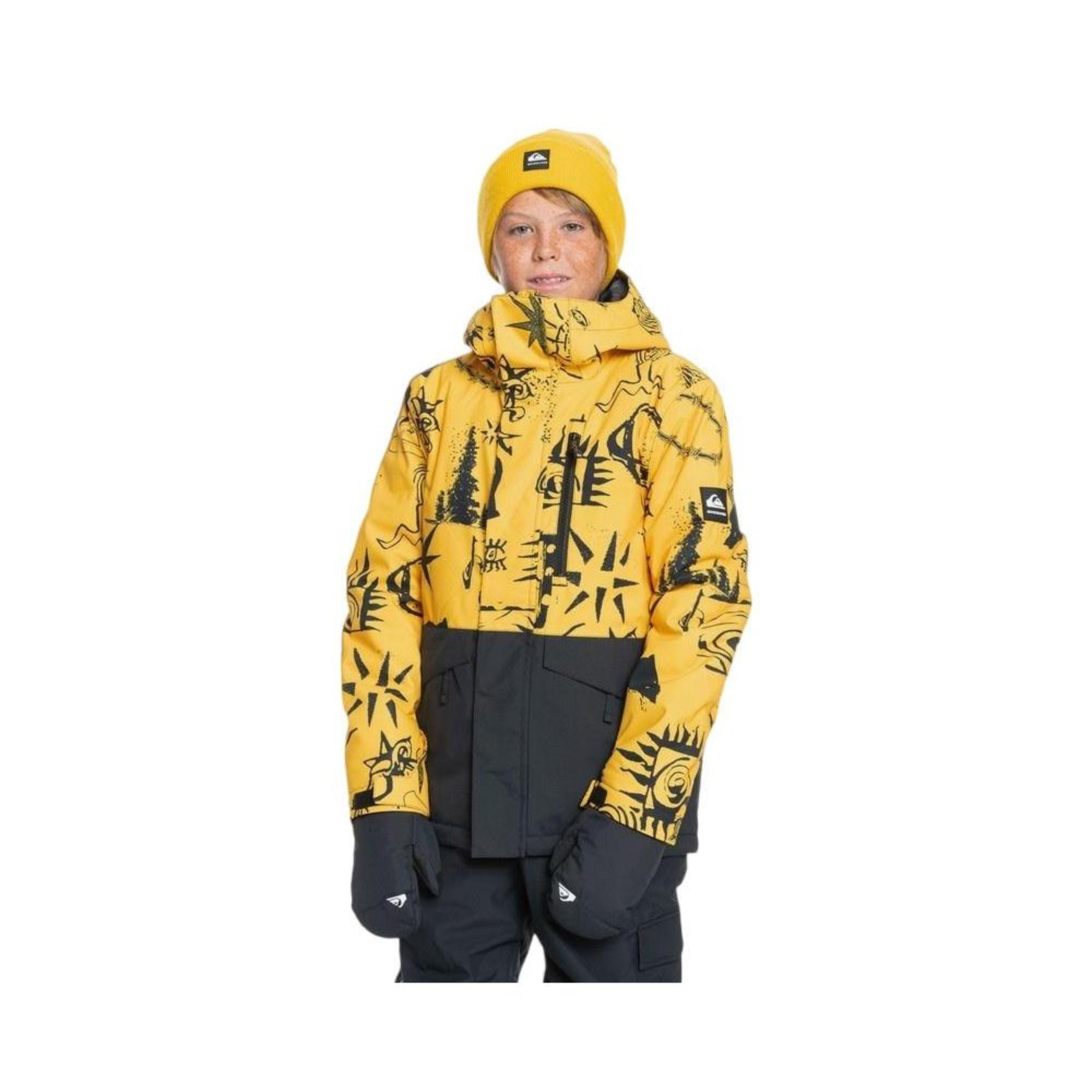 Mission Printed Block Youth Jacket - Snow Tripper