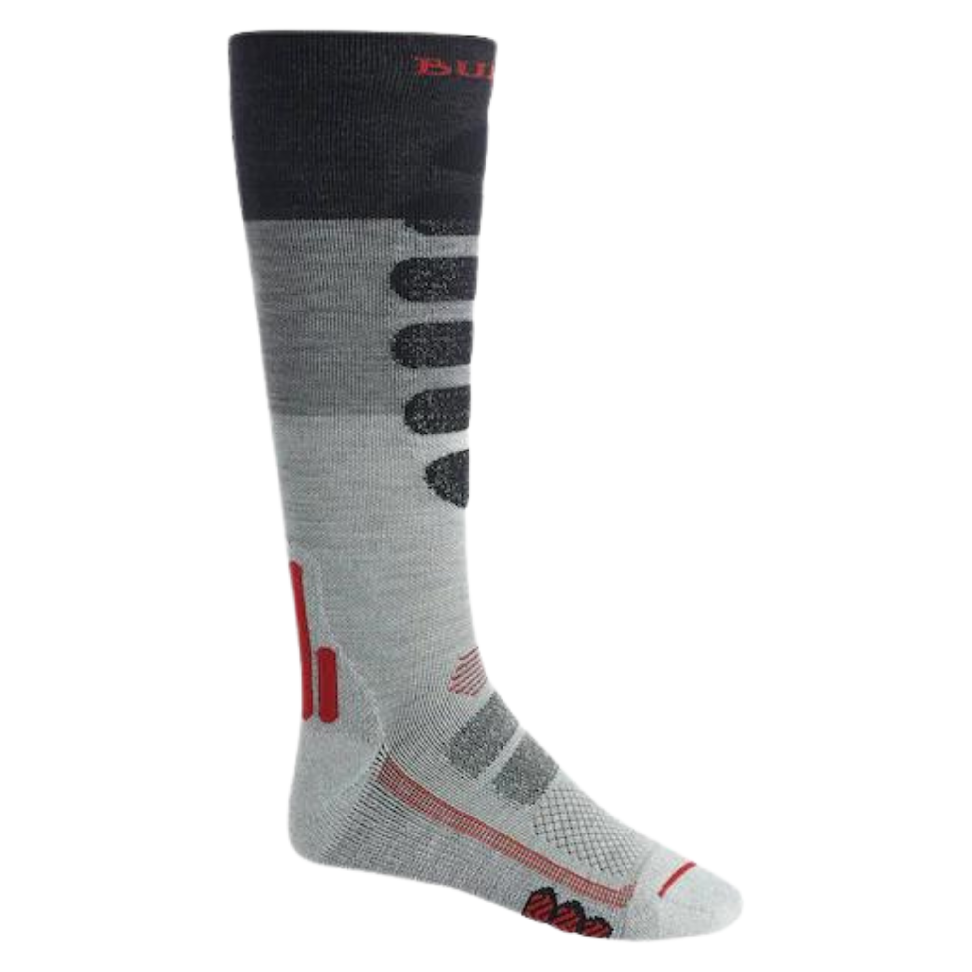 Burton Men's Performance + Lightweight Compression  Socks - Grey Heather Block