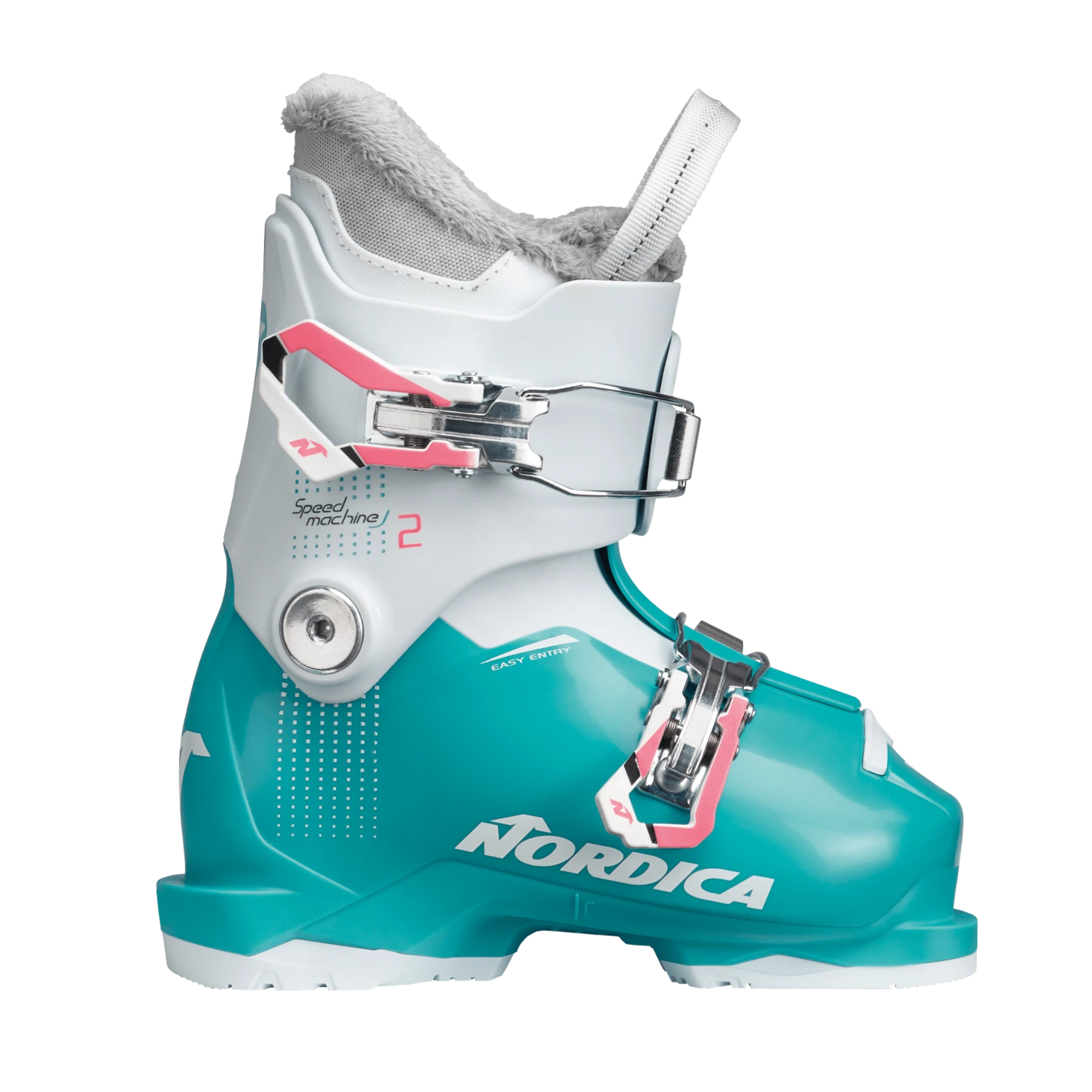 Nordica Kid's Speedmachine J2 Girl - Light Blue/White/Pink