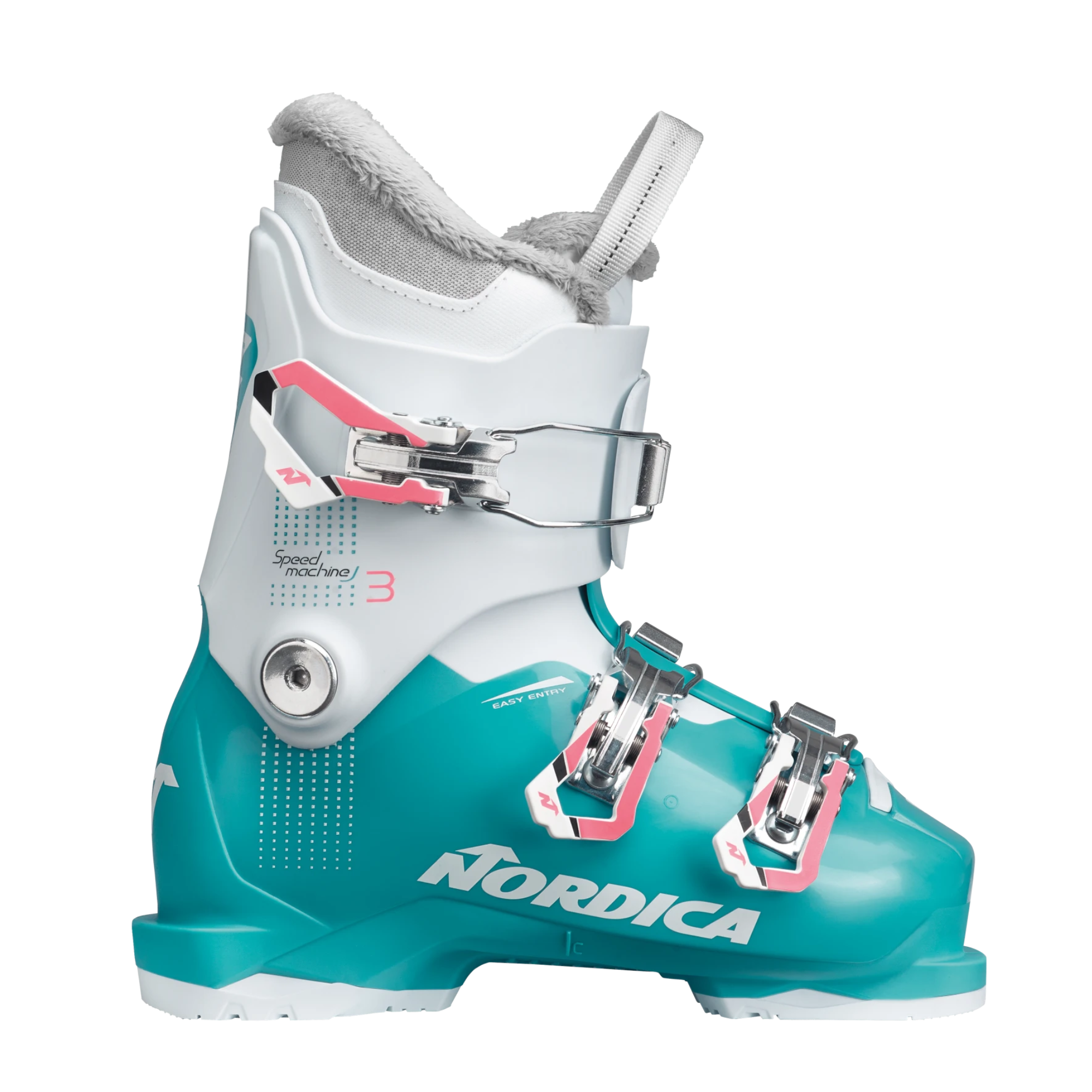Nordica Kid's Speedmachine J3 Girl - Light Blue/White/Pink