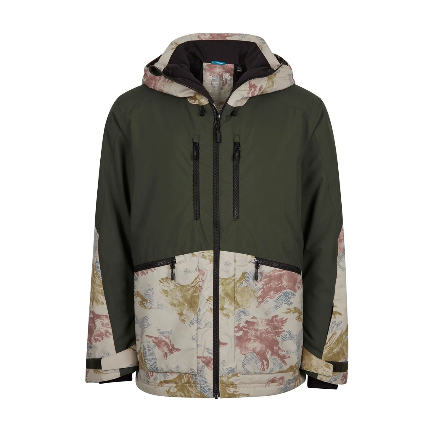 O'Neill Men's Texture Jacket - Forest Night Colour Block