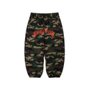 BSR Always On Super Wide Jogger Pants - Woodland Camo
