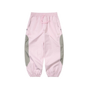 BSR Light Weight Reflective Line Super Wide Jogger Pants - Baby Pink