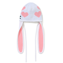 BSR Knit Bunny Earflap Beanie - White