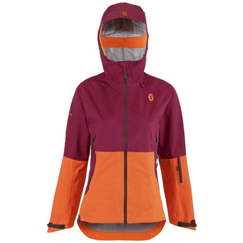 Scott Women's Explorair 3L Jacket - Sangria Purple / Orange Crush