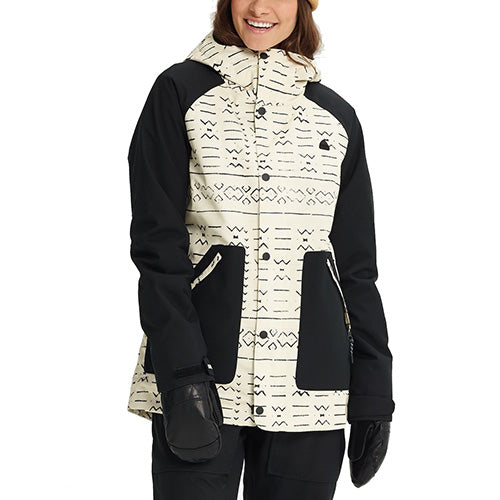 Burton Women's Eastfall Jacket Canva Bogalanfini / True Black