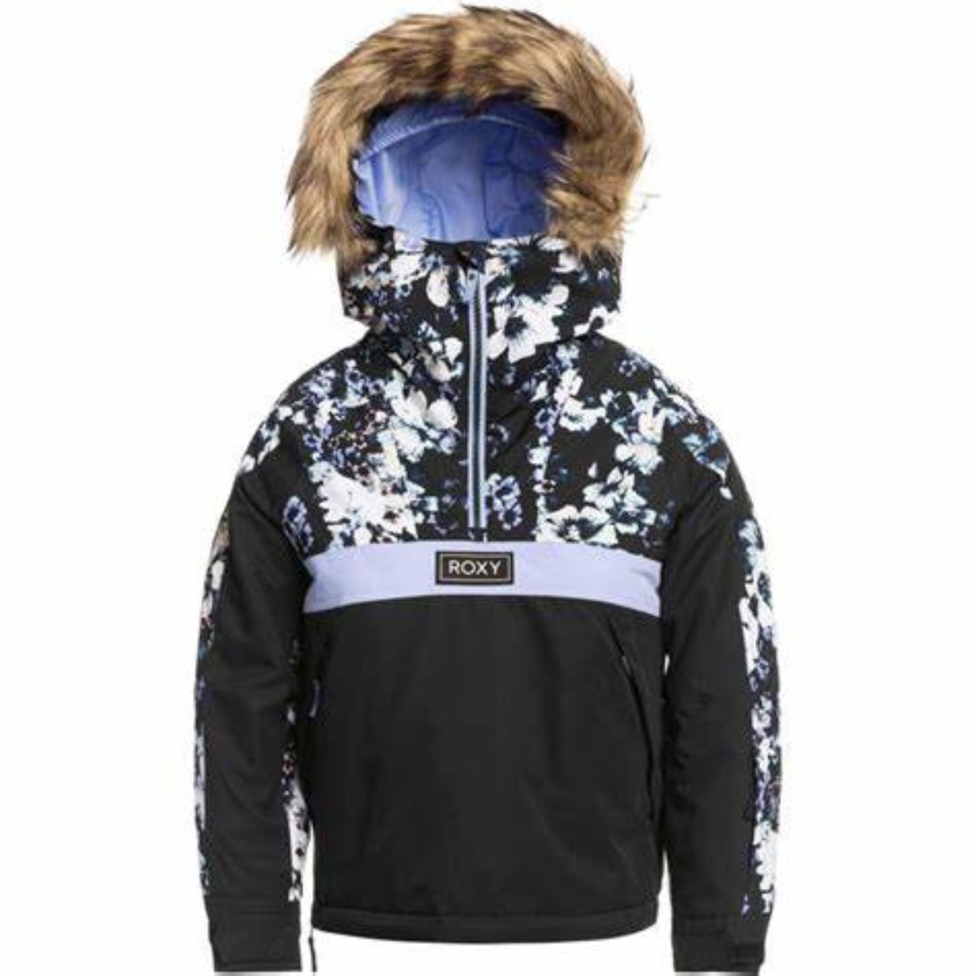 Roxy Girl's Shelter Jacket - Trus Black Flowers