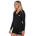 Jetpilot Zahra LS Hooded Ladies Rashie - Black