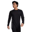 Burton Men's Midweight X Base Layer Crewneck - True Black/Gray Heather