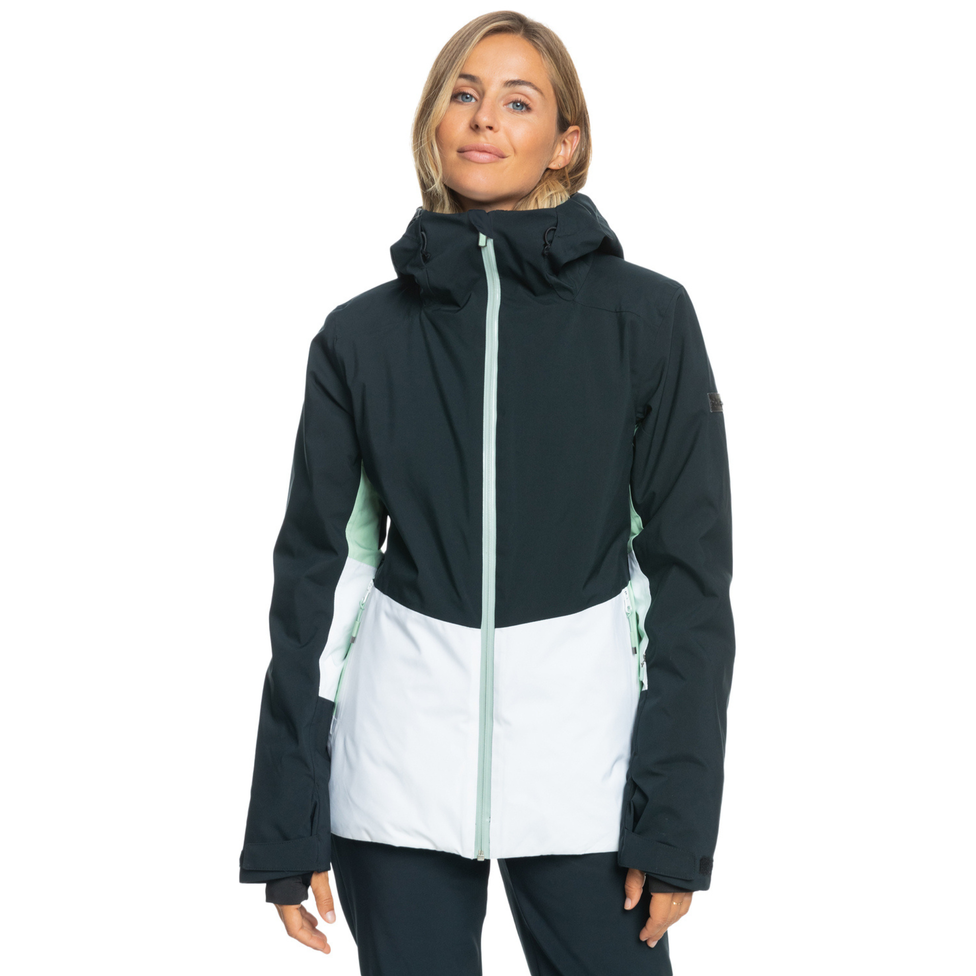 Roxy Womens Peakside Jacket - Black / Cameo