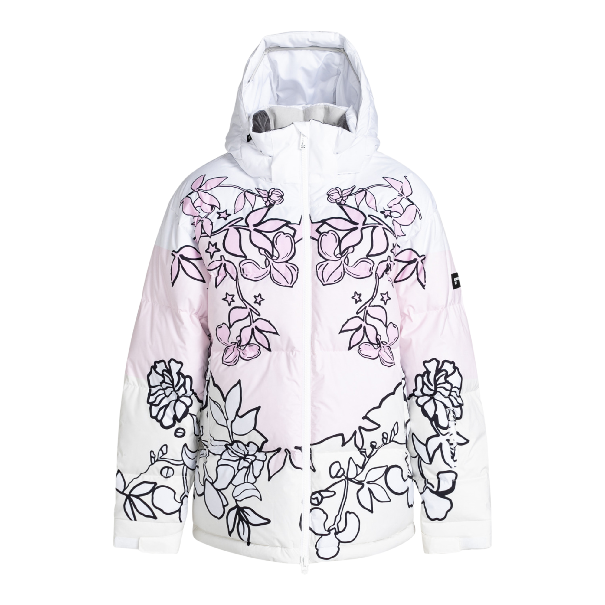 Roxy X Rowley Puffer Jacket - Bright White Laurel