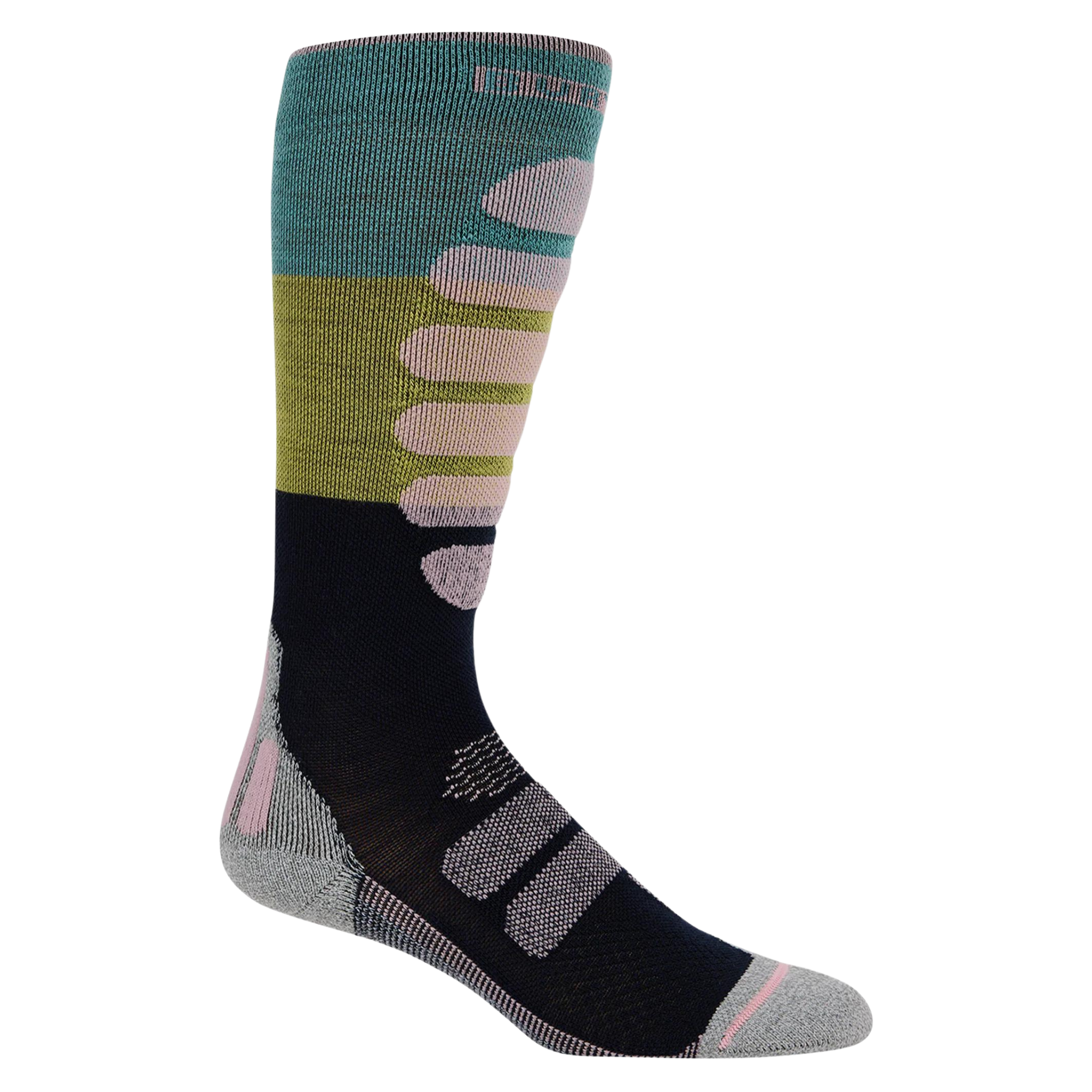 Burton Women's Performance Plus Lightweight Compression Sock - Rock Lichen S/M