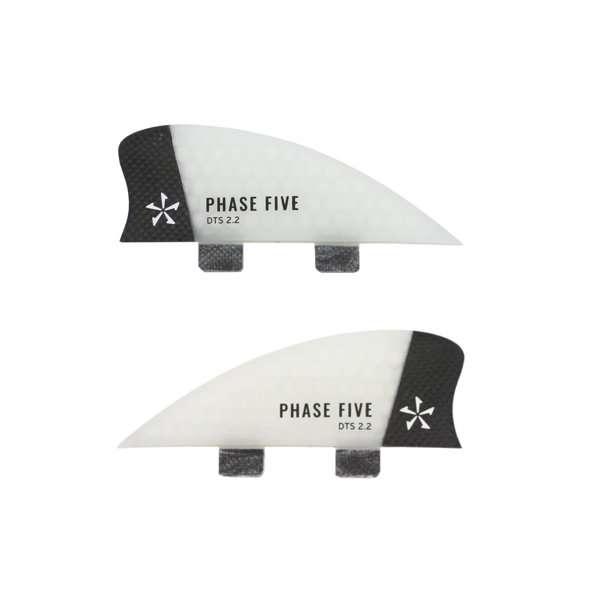 Phase Five DTS 2.2 Twin Fin Set - carbon