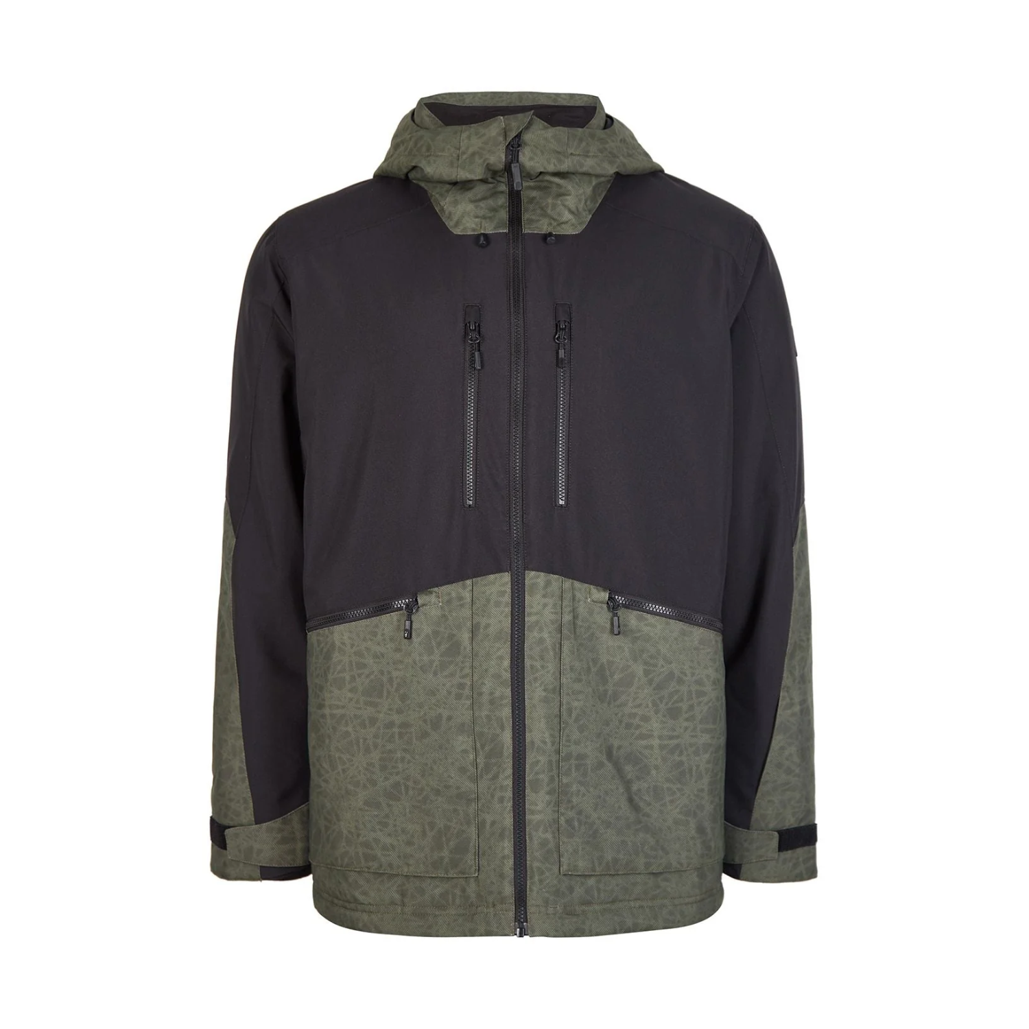 O'Neill Men's Texture Jacket - Black Out Colour Block