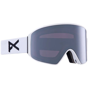 Anon M4 Cylindrical Goggles + Bonus Lens + MFI® Face Mask - Low Bridge Fit - White Percieve Sunny Onyx