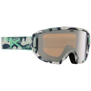 Anon Relapse Jr. Goggles + MFI® Face Mask - Mountains / Silver Amber