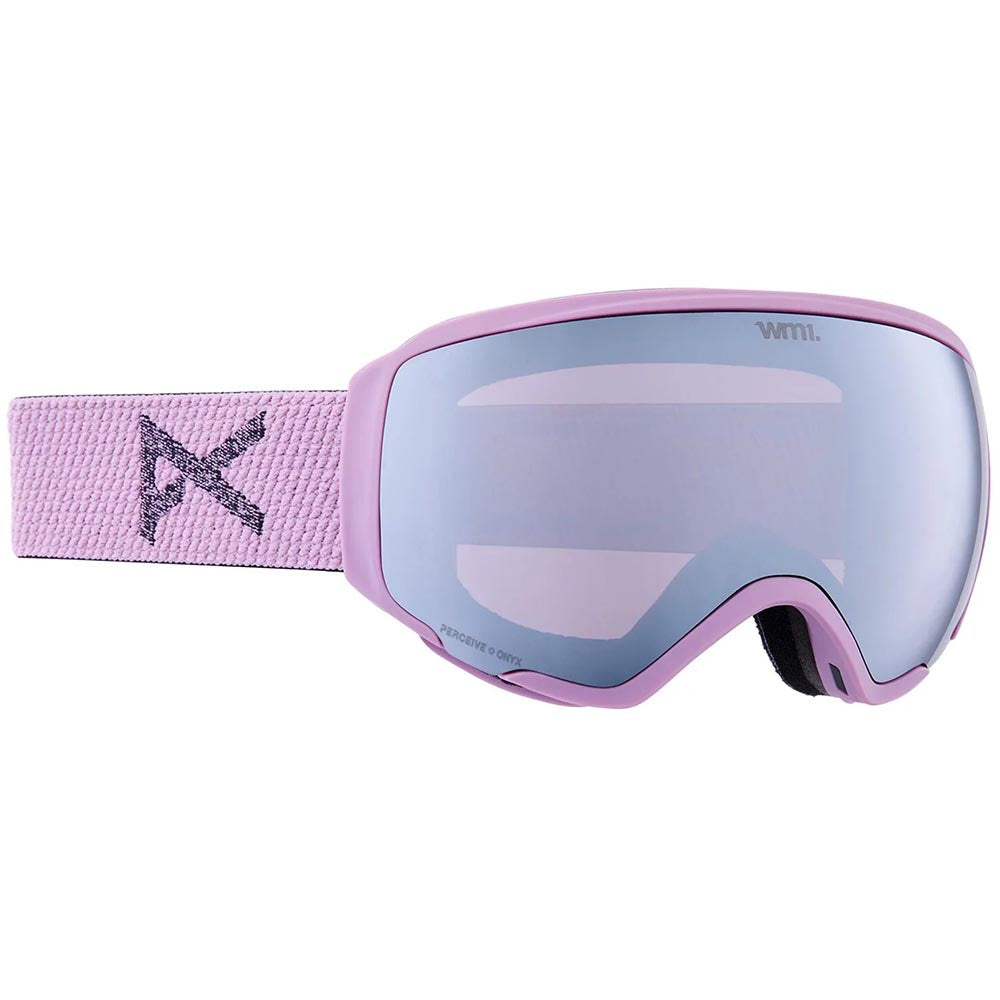 Anon WM1 Goggles + Bonus Lens + MFI® Face Mask - Low Bridge Fit - Purple / Percieve Sunny Onyx