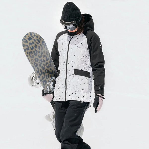 Burton Women's Lalik Jacket Stout White Spatter / True Black Ballistics