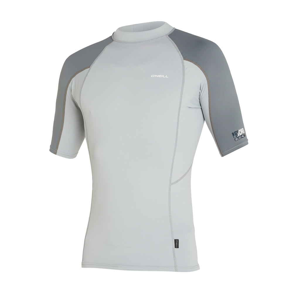 O'Neill Mens Psycho UV SS Rash Vest - Cool Grey / Smoke