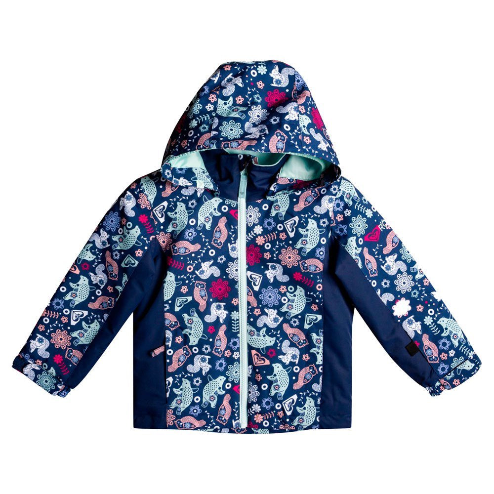 Roxy Girl's Snowy Tale Jacket - Medieval Blue Neo