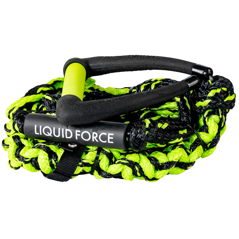 Liquid Force Surf DLX Coil 9" Handle Rope Combo - Black / Green